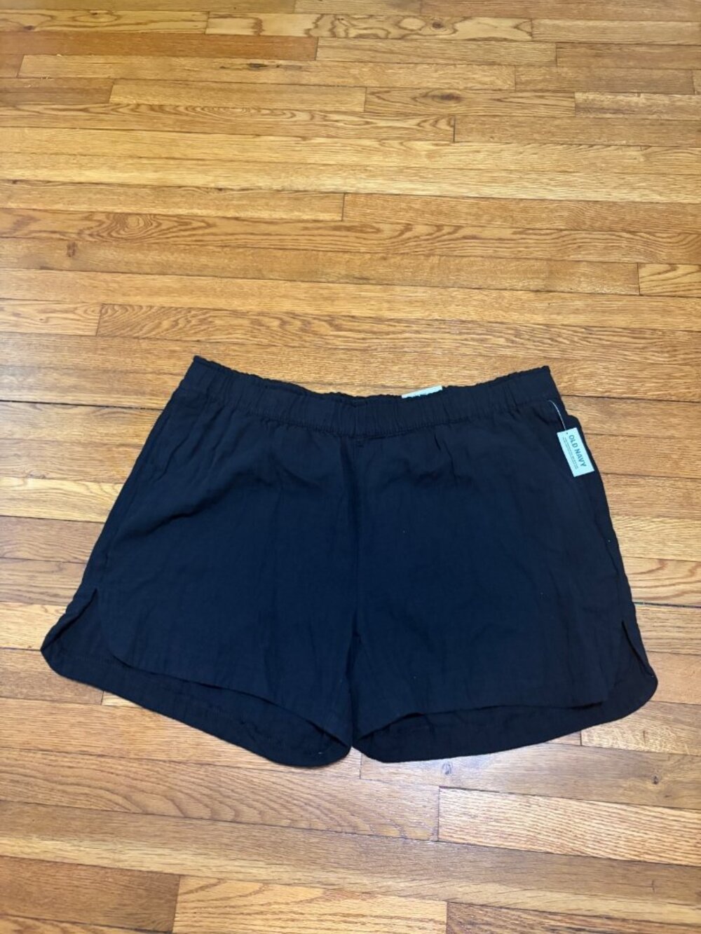 Old Navy Womens Gauze Shorts Plus Sz 2X Black Elastic Comfort Waistband NWT $27